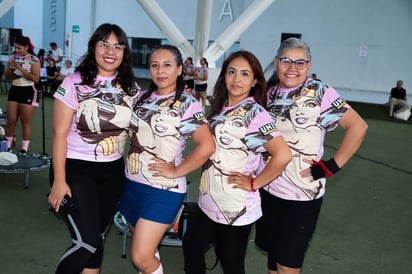 Mariela González, Mariela García, Corina Facio e Irma Rodríguez.