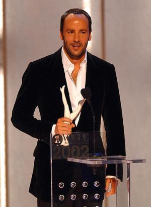 Tom Ford ganador del Premio del Mejor Diseñador de modas del año.