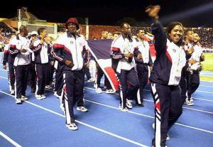 Atletas de la República dominicana estuvieron presentes en la ceremonia de apertura.
