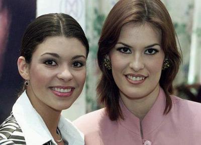 Miss Estados Unidos, Rebekah Revels, (izq), y Miss Mexico, Blanca Zumarraga Contreras.