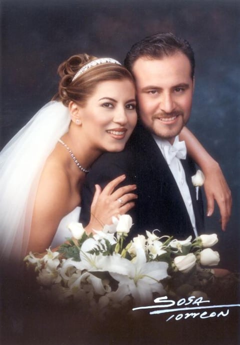 Ing. Felipe de Jesús Aguilar Reyes y C.P. Rebeca Rivera Ramírez contrajeron matrimonio  el 23 de noviembre de 2002