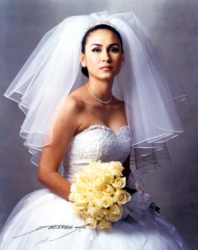 Srita. América Adame el día  de su enlace matrimonial con el Sr. Miguel Mijares Rodríguez