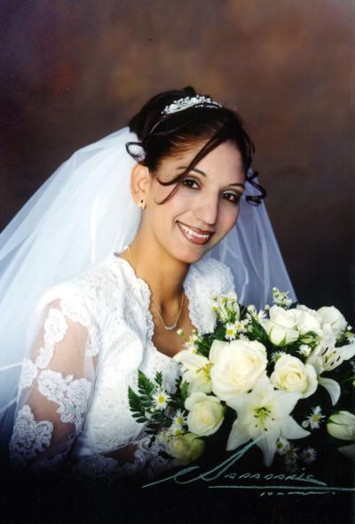 Srita. María Antonia Ávila Madrigal el día de su enlace matrimonial con el Sr. Salvador Rodríguez Alanís