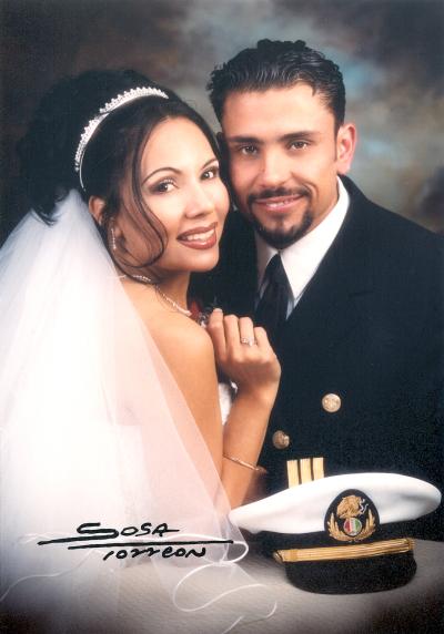 Ing. Gilberto Cassio Hadad y Srita  Ing. Brenda Elaine Ramírez Aguillón recibieron la bendición nupcial el 19 de diciembre de 2002