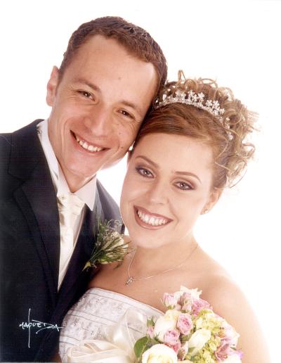 Lic. Carlos Barbosa Escalante y Lic. Érika González Rubio Martínez contrajeron matrimonio religioso el 29 de marzo de 2003
