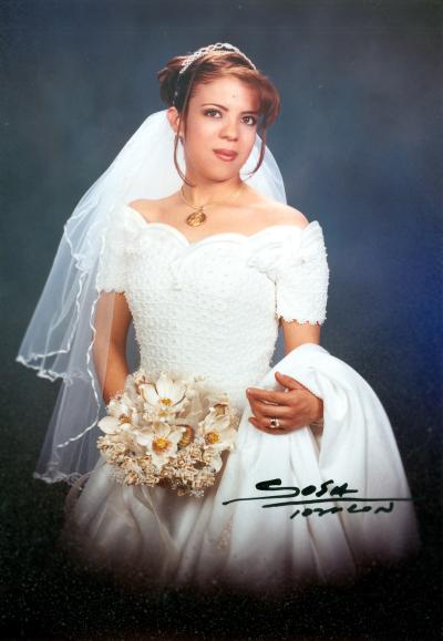 Srita. Lourdes Gabriela Reyes Muñoz unió su vida en ceremonia religiosa a la del Sr. Jesús Salazar González.