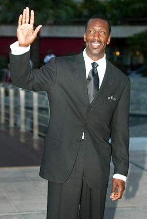El campeón estadounidense Michael Johnson en su llegada a los Laureus Sport Awrads.