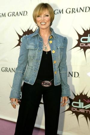 Pat Benatar a su llegada al concierto de divas