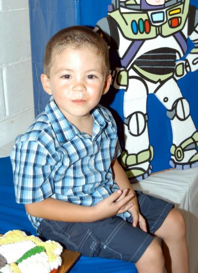 Diego Haro en la celebración por su tercer cumpleaños, hijo de los señores Rodolfo Haro Pámanes y Karla Robles Ramírez.