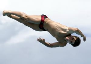 El canadiense Alexandre Despatie fue el ganador de la medalla de oro en el trampolín de 3 metros.