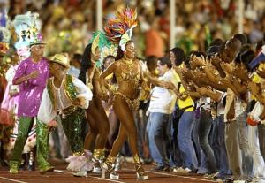 La ceremonia, realizada en el estadio del Centro Olímpico Juan Pablo Duarte, inició con el desfile de los deportistas de los países participantes, aunque un buen número de delegaciones sólo envió a un representante, como portador de la bandera, a recorrer el tartán ante la ovación del público.