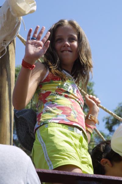 Natasha sufrió por el clima