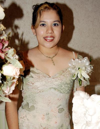 Señorita Martha Lizeth Esparza Andrade, en la despedida de soltera que le ofrecieron
