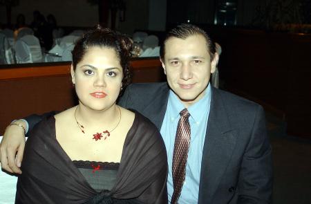 Dulce de Viesca y Gustavo Viesca en el casino Campestre Torreón.