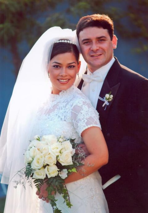 C.P. ÓscarORtiz y C.P. Brenda M. Román Flores, recibieron la bendición nupcial el 30 de agosto