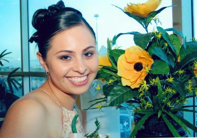 Cecilia Noé Céspedes en su primera despedida de soltera, ella se casará con Vidal Iruegas Maeda.