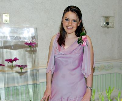 Karina Ivonne Valdez Garza el día de su despedida de soltera.