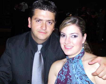 Alejandro Veyán Humphrey y Paola Boehringer Farías en la recepción matrimonial de Carlos Mijares y Alejandra Nahle.