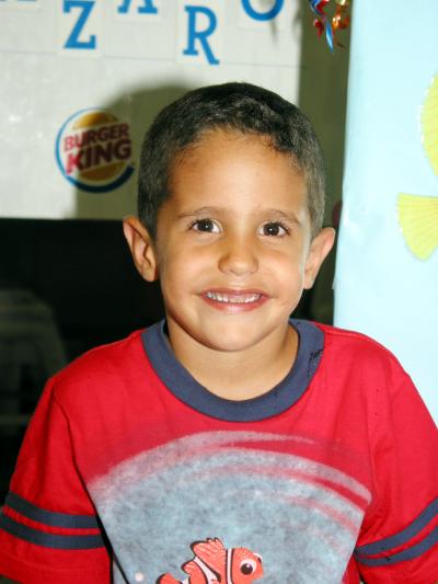 Lázaro Treviño Fajer en su fiesta de cumpleaños organizada por sus papás Raúl Treviño Valdez y Claudia Fajer de Treviño.