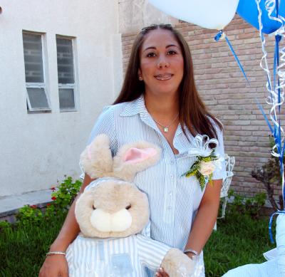 Jaqueline Alonzo de Puente captada el día de su fiesta de canastilla.