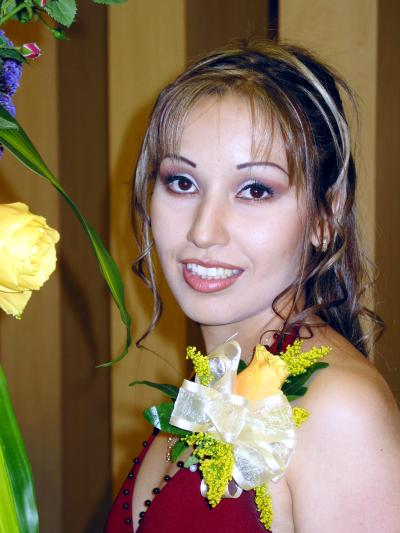 Lic. Norma Leticia Serrano Sánchez en su primera despedida de soltera.