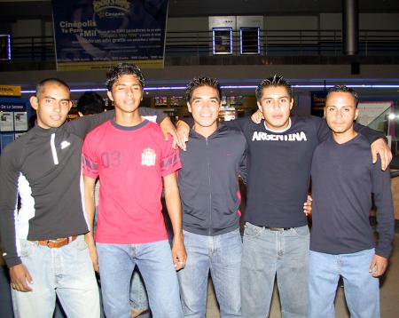 Jorge Omar Delgado, Jail Vázquez, Antonio Armendáriz, Ricardo Trujillo y Miguel Morteo.