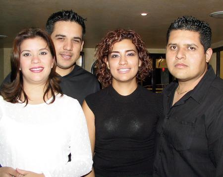 Betty García, Aníbal Guerrero, Cristy  Cerón y Juan Manuel Sánchez.