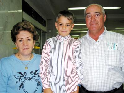 José Prol, Alsira de Prol y Luis Miguel Pérez Prol regresaron a Ciudad de México.