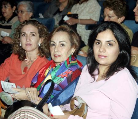 Gabriela Gurza de Santos, Goga Dingler de Soto y Lili Dingler de Papadópulos.