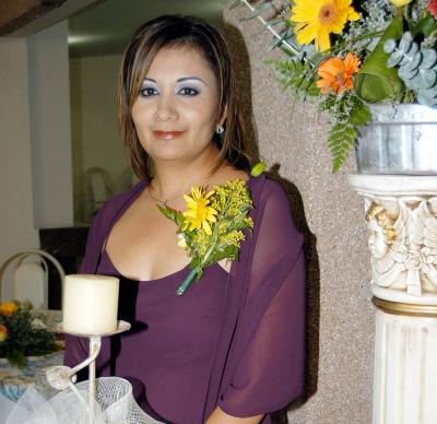 Belem Briones Morales el día de su despedida de soltera.