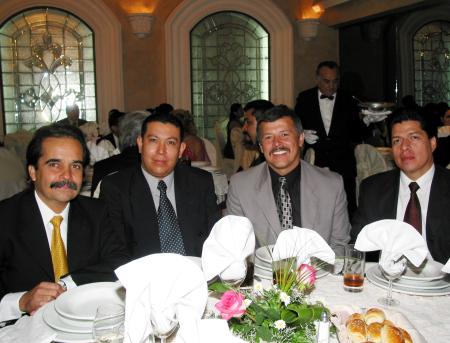 César del Bosque Garza, José Luna Riojas, Manuel Riveroll y Juan Pérez