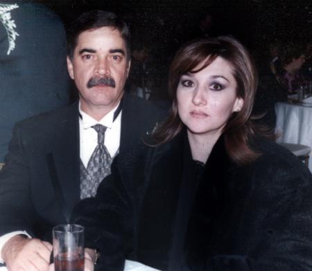 Francisco Álvarez y Natalia M. de Álvarez, en la celebración de aniversario de bodas de los señores Salvador y María Elena Álvarez.