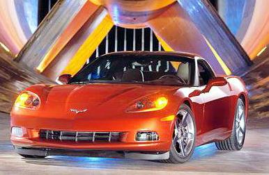 El nuevo Corvette C6 2005 se aprecia en la gráfica.