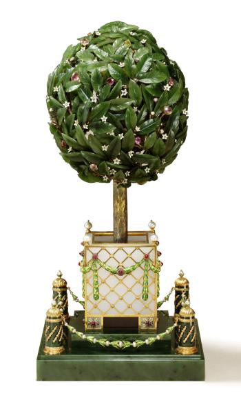 La colección que venderá Sotheby's ha estado expuesta en diferentes países desde la muerte de Malcom Forbes hace catorce años.
 Imagen: El huevo del árbol de naranjo 