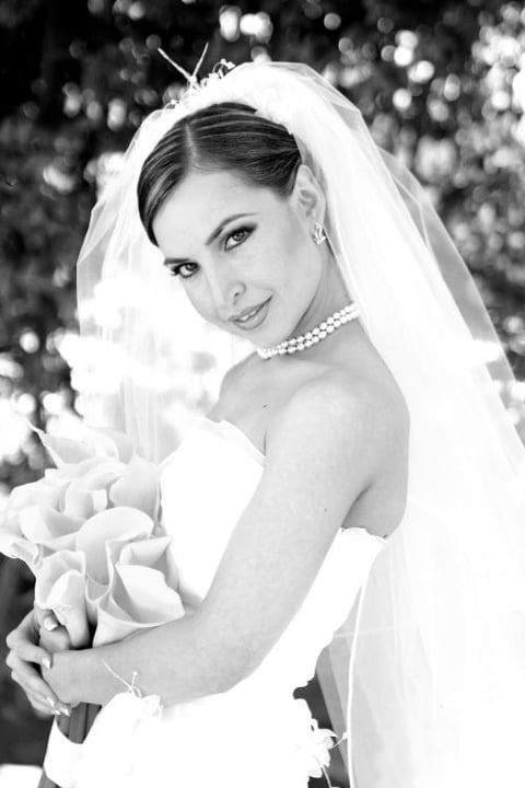 Lic. Brenda Arizpe Garza el día de su enlace nupcial con el C.P. Roberto Moreno Rodríguez.