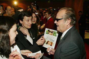 Jack Nicholson ha sido de los pocos actores que han firmado autógrafos a sus fans.