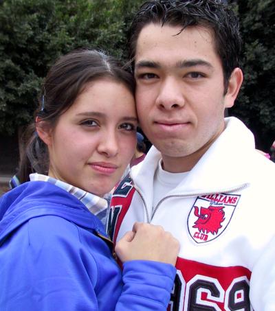 Abraham Sabag y Paulina Cárdenas.