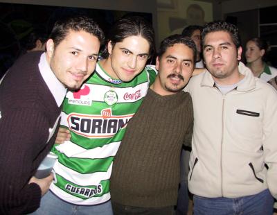 Ricardo Plata, Bernardo Arroyo, Rolando Vigne, Jaime Chávez.