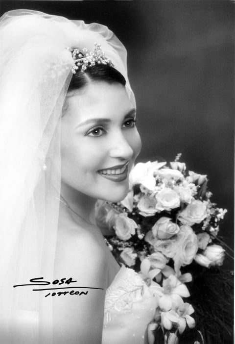 Srita. Cristina Alatorre Cantú el día de su enlace nupcial con el Sr. Kennet Erstad.

Studio Sosa
