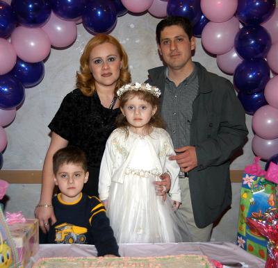 Gina Sofía Contreras Ortiz festejó su cumpleaños en compañía de sus papás, Édgar Contreras y Astrid Ortiz y de su hermano Édgar.