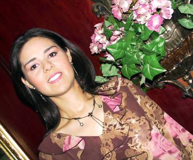 Gabriela Reyes Cedillo, captada en la despedida de soltera que le ofrecieron por su próximo enlace nupcial.