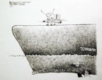 Caricatura sobre la guerra en Irak, ganadora del publitzer Matt Davies