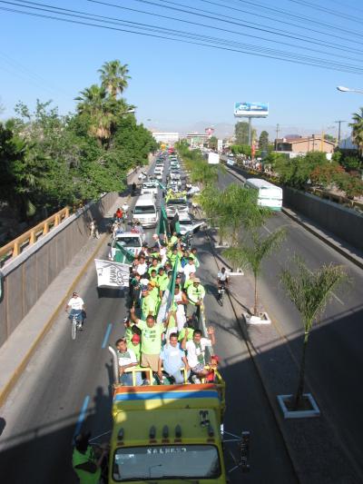 Corazón verde | Megamarcha en apoyo al Santos
