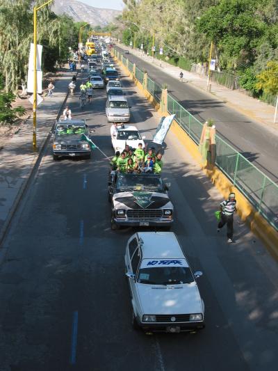 Corazón verde | Megamarcha en apoyo al Santos