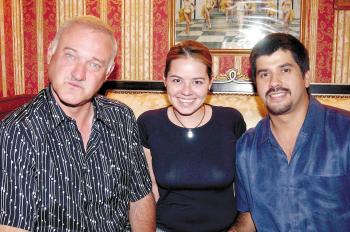 Richard Massone, Zahira Guadiana y Carlos Flores