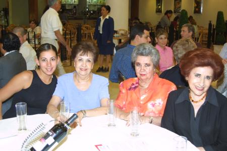 Bárbara Rubio, Soledad de Anaya, guadalupe Cueto de Allegre y Norma C. de Salas.