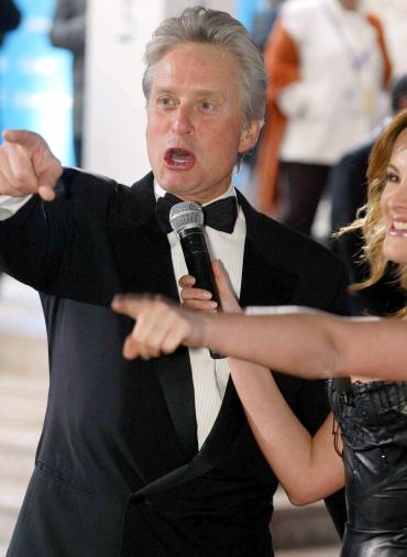 El actor estadounidense Michael Douglas a su llegada