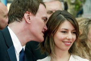 El director Quentin Tarantino platicó amenamente con la también directora Sofía Coppola.