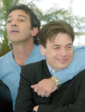 Antonio Banderas y Mike Myers.