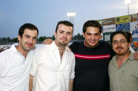 Ricardo Solana, Alejandro Gidi, Juan Carlos Carmona y Pedro Aguirre vivieron del gran ambiente vaquero.